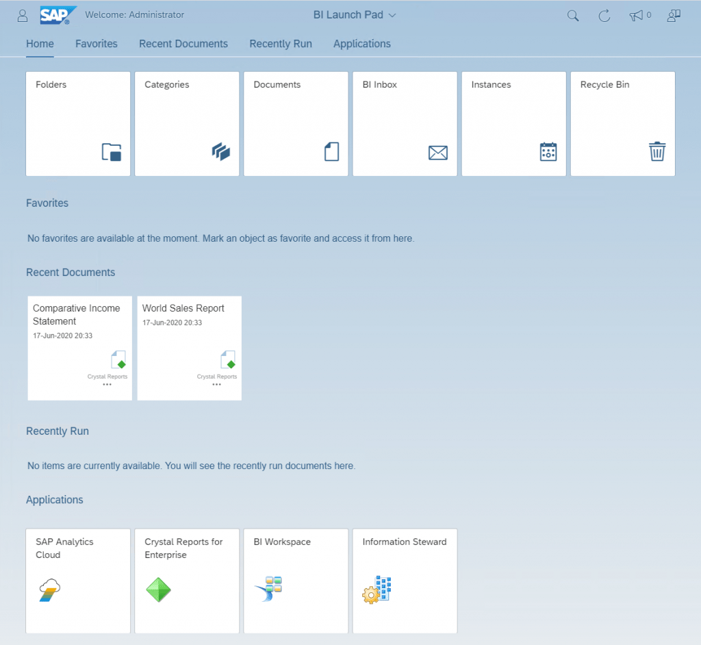SAP 4.3 Fiori interface